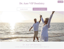 Tablet Screenshot of dentistnewportbeachca.com